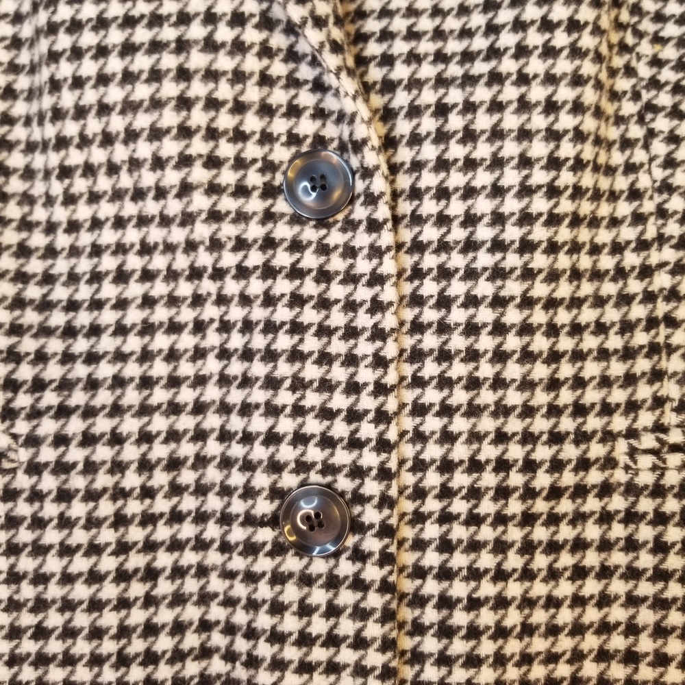 Chadwicks Wool Black and White Houndstooth Fully Lined Size 20 Women's Blazer - Picture 6 of 12